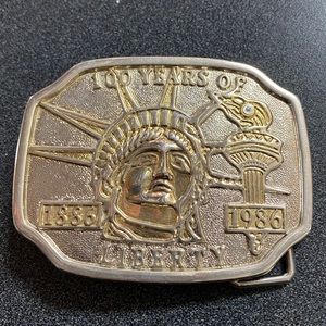 Statue of Liberty Two Toned  Belt Buckle
